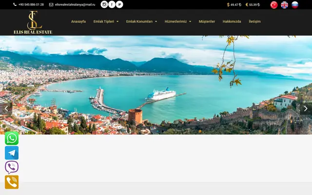 elisrealestate.com ana sayfası, AlanJa Web tarafından yapıldı